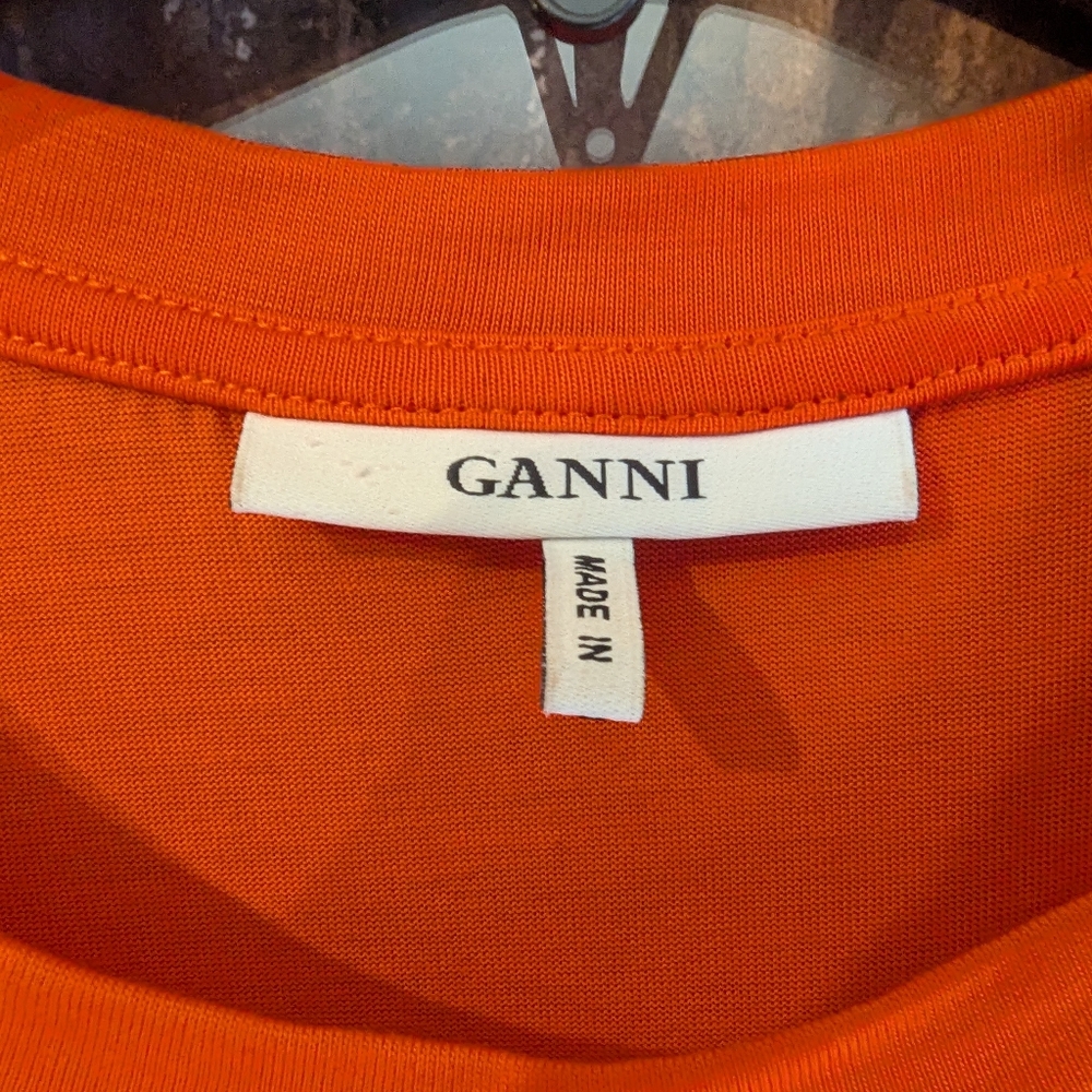 Ganni Bee Happy T-Shirt - Picture 7 of 15